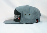 Double Gray Stacked Crawler Ready Logo Hat